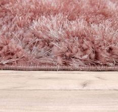 Modern Pink Geometric Dining Rug